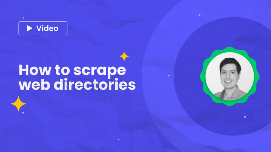 How to scrape web directories - tutorial