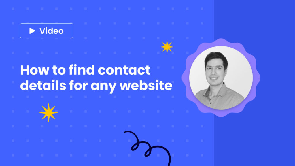 How to find contact details for any website - tutorial