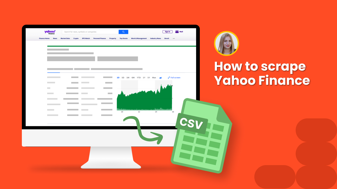 How to scrape Yahoo finance