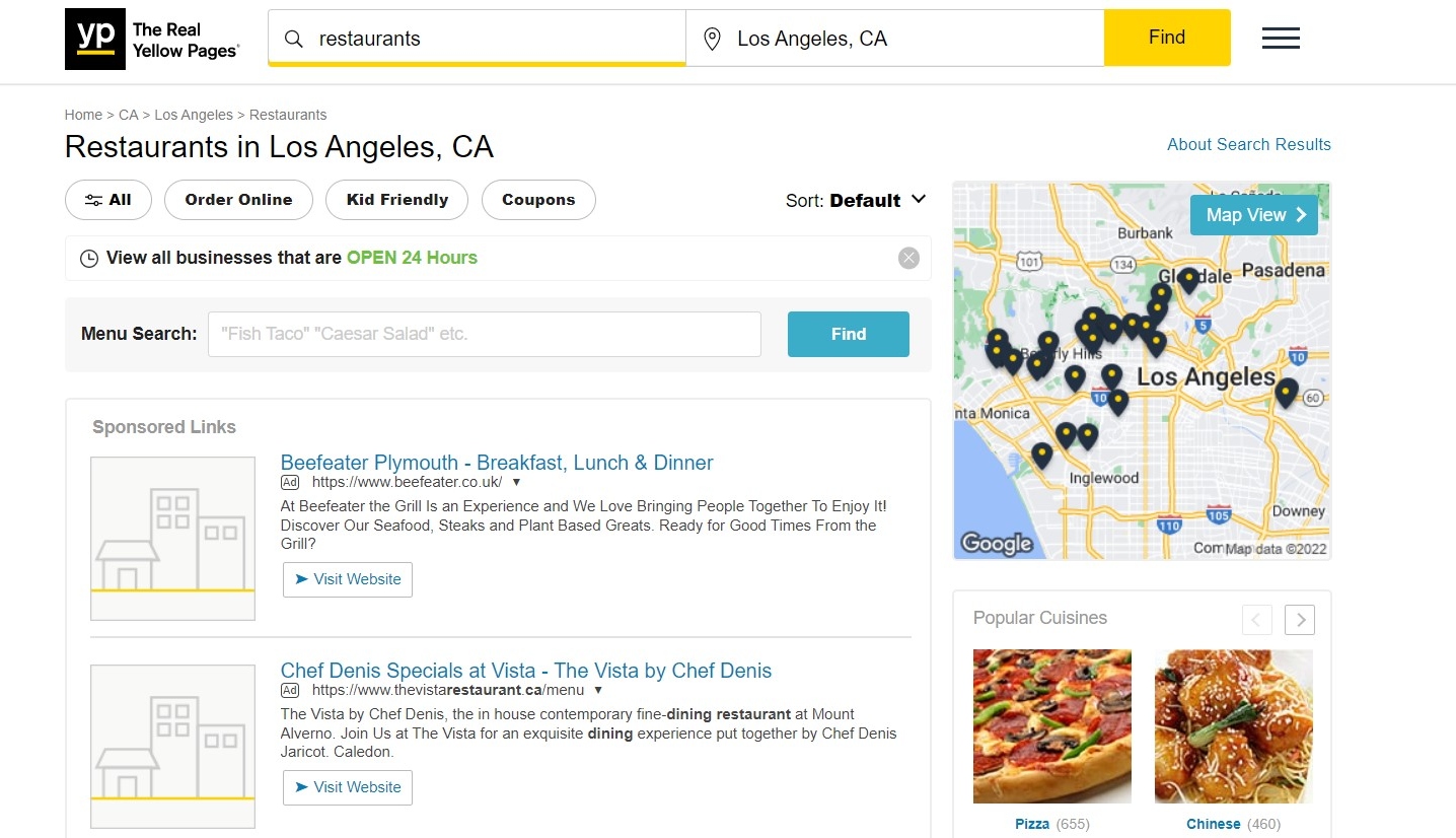 How to scrape Yellow Pages listings Hexomatic