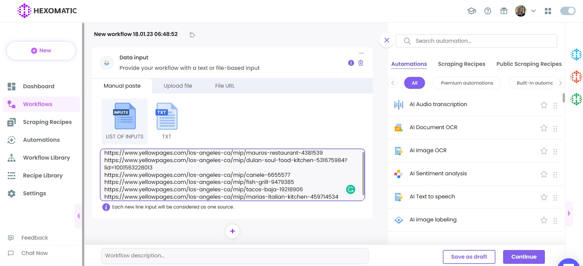 How to scrape phone numbers from websites Hexomatic