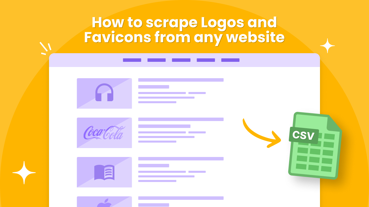 How to scrape Logos and Favicons from any website at scale | Hexomatic