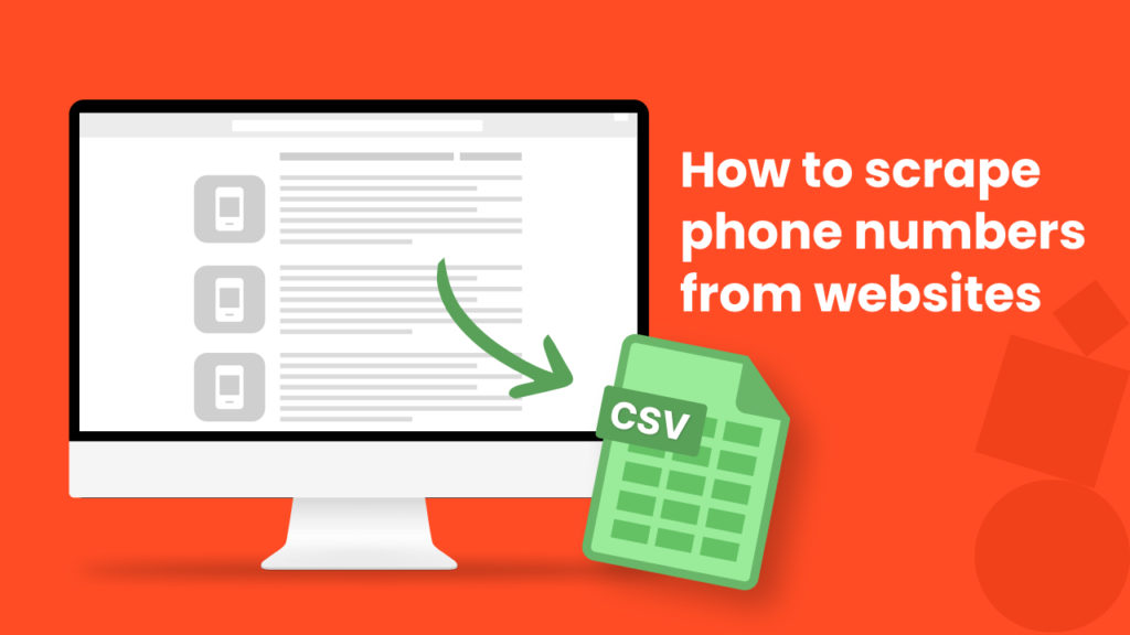 How to scrape phone numbers from websites