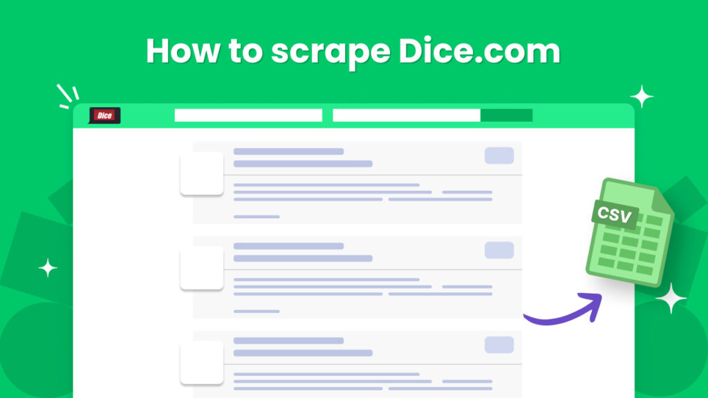 How to scrape Dice.com