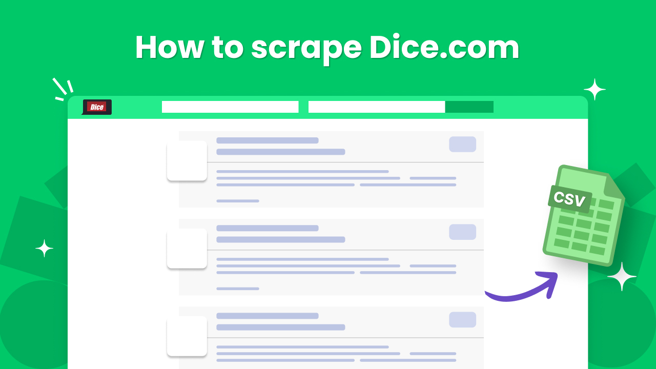 How to Scrape Extract Job Listing Data from