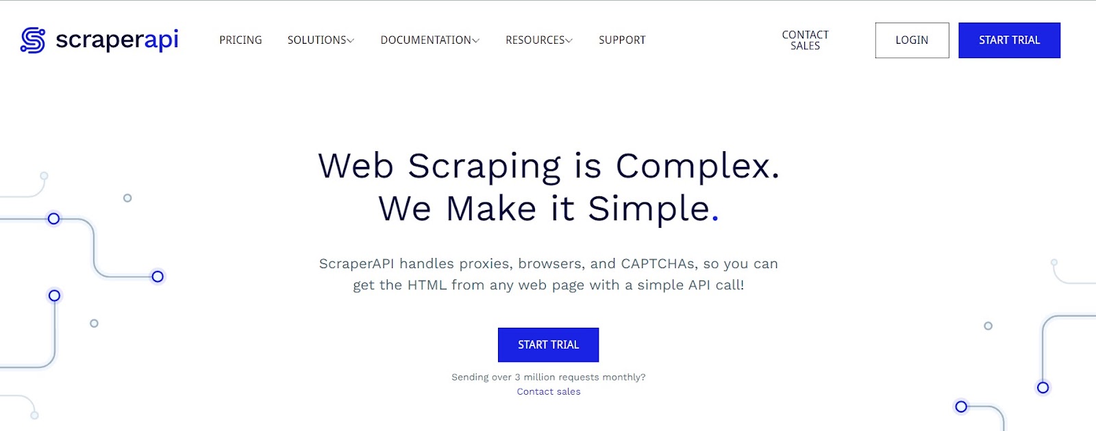 web scraping API ScraperAPI