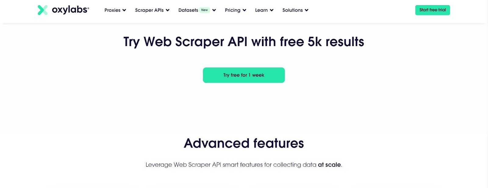 web scraping API Oxylabs